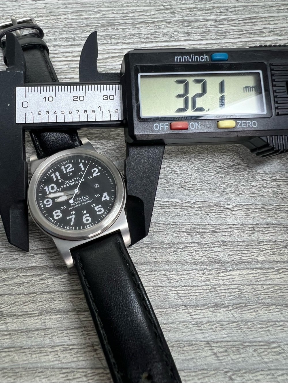 Duluth Trading Co. Black Dial Automatic Watch 32mm - Picture 7 of 8